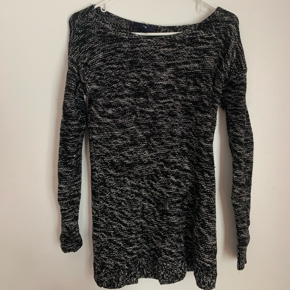 Gap xs sweater tunic black/white